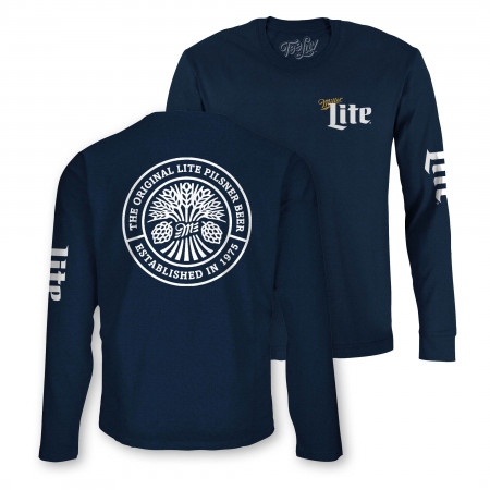 Miller Lite The Original Lite Front and Back Print Long-Sleeve Shirt